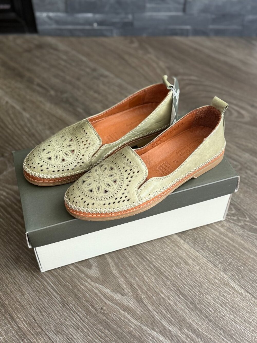 Springstep Ingrid Flat Olive Green
